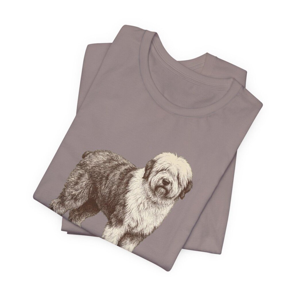 Old English Sheepdog Lover Shirt, Vintage Dog Sketch Tee, Dog Lover Gift Old English Sheepdog Lover Shirt, Vintage Dog Sketch Tee, Dog Lover Gift