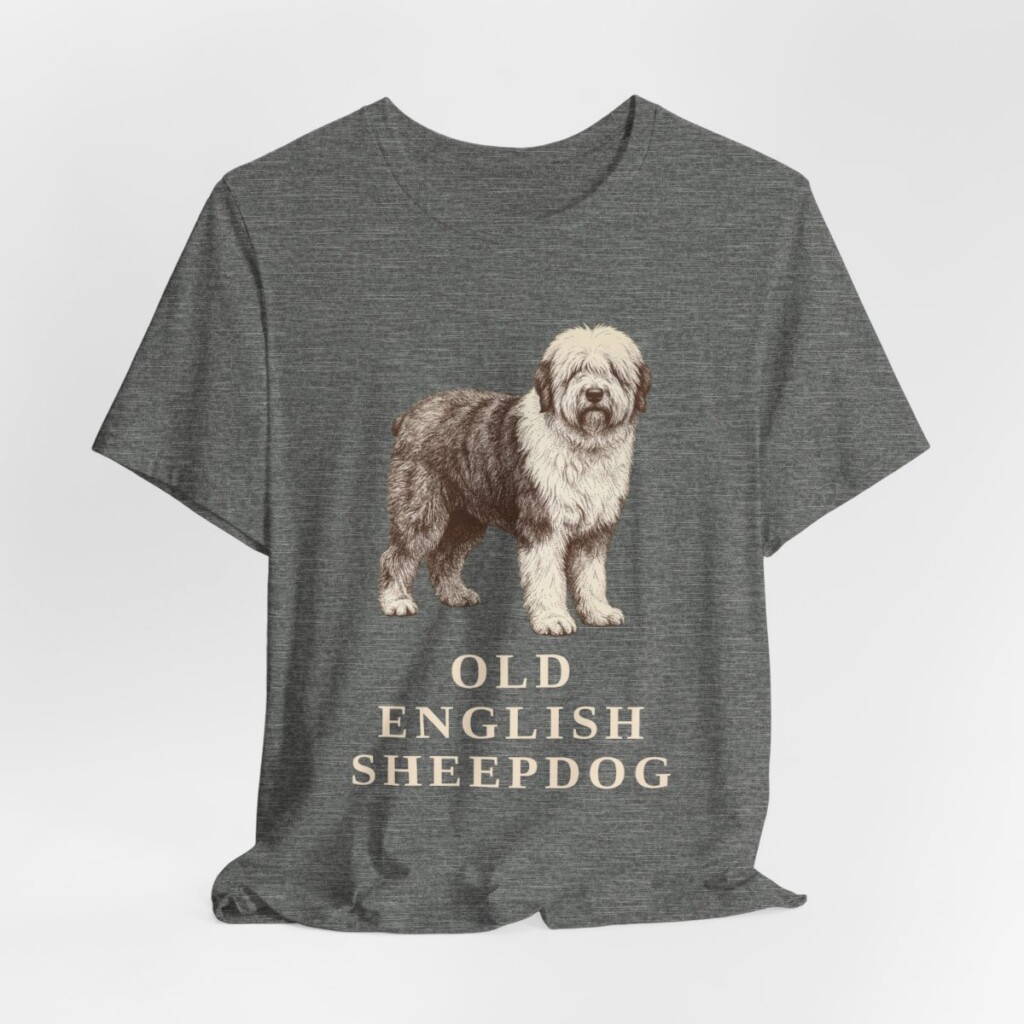 Old English Sheepdog Lover Shirt, Vintage Dog Sketch Tee, Dog Lover Gift Old English Sheepdog Lover Shirt, Vintage Dog Sketch Tee, Dog Lover Gift