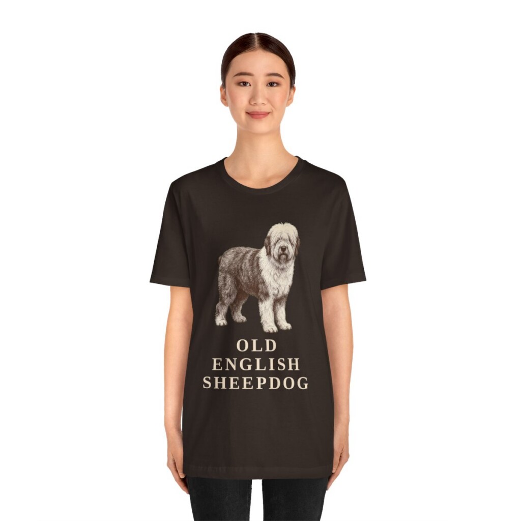 Old English Sheepdog Lover Shirt, Vintage Dog Sketch Tee, Dog Lover Gift Old English Sheepdog Lover Shirt, Vintage Dog Sketch Tee, Dog Lover Gift