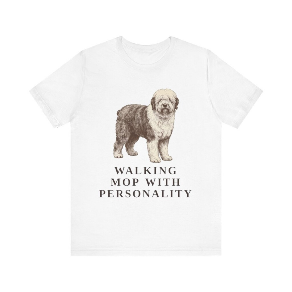 Old English Sheepdog Humor Shirt, Vintage Dog Sketch Tee, Dog Humor Gift Old English Sheepdog Humor Shirt, Vintage Dog Sketch Tee, Dog Humor Gift