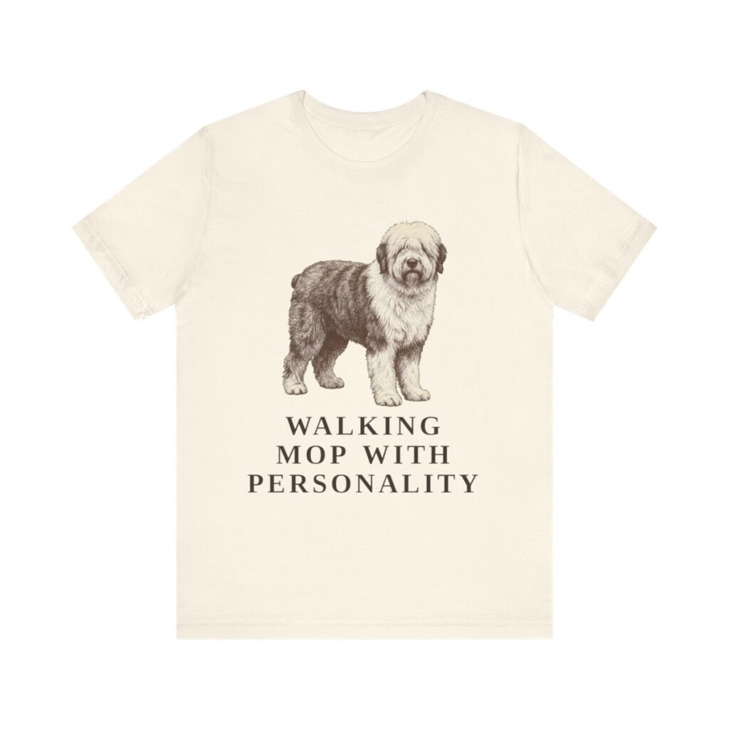 Old English Sheepdog Humor Shirt, Vintage Dog Sketch Tee, Dog Humor Gift Old English Sheepdog Humor Shirt, Vintage Dog Sketch Tee, Dog Humor Gift