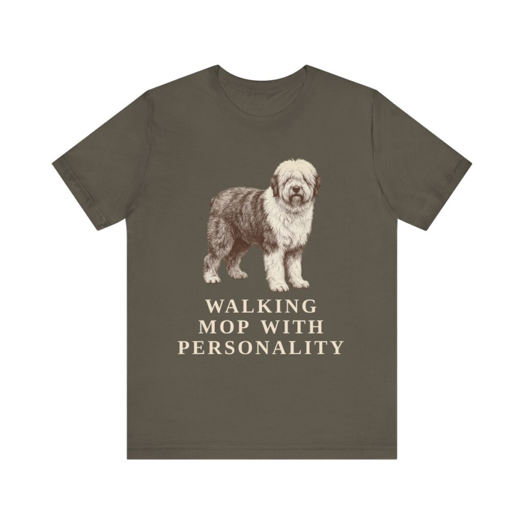 Old English Sheepdog Humor Shirt, Vintage Dog Sketch Tee, Dog Humor Gift Old English Sheepdog Humor Shirt, Vintage Dog Sketch Tee, Dog Humor Gift