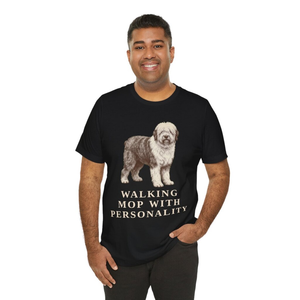 Old English Sheepdog Humor Shirt, Vintage Dog Sketch Tee, Dog Humor Gift Old English Sheepdog Humor Shirt, Vintage Dog Sketch Tee, Dog Humor Gift