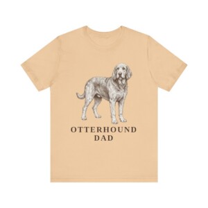 Otterhound Dad Shirt, Vintage Dog Sketch Tee, Dog Dad Gift