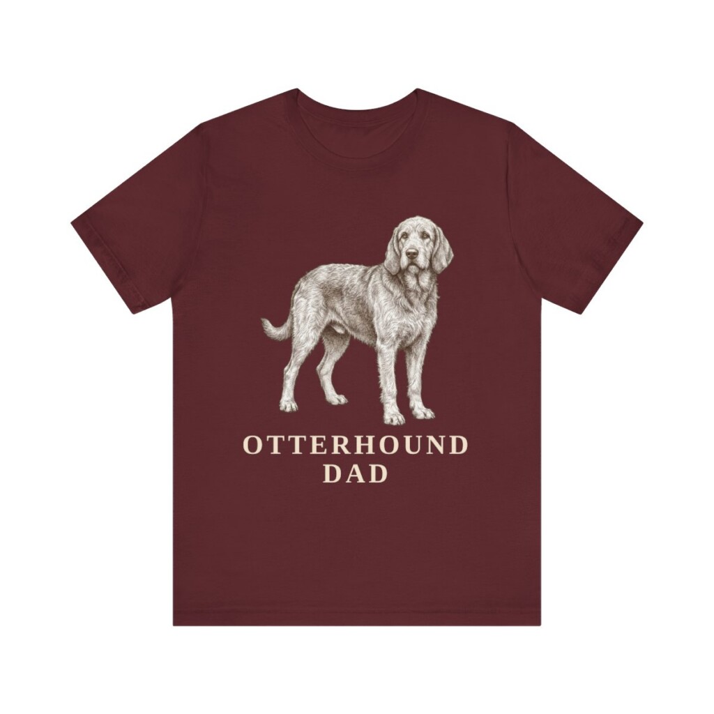 Otterhound Dad Shirt, Vintage Dog Sketch Tee, Dog Dad Gift Otterhound Dad Shirt, Vintage Dog Sketch Tee, Dog Dad Gift