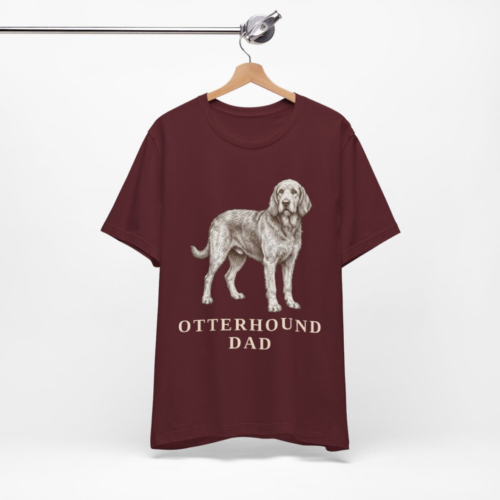 Otterhound Dad Shirt, Vintage Dog Sketch Tee, Dog Dad Gift Otterhound Dad Shirt, Vintage Dog Sketch Tee, Dog Dad Gift