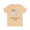 Papillon Dad Shirt, Vintage Dog Sketch Tee, Dog Dad Gift