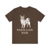 Papillon Dad Shirt, Vintage Dog Sketch Tee, Dog Dad Gift