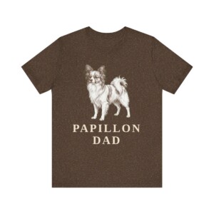 Papillon Dad Shirt, Vintage Dog Sketch Tee, Dog Dad Gift