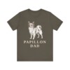 Papillon Dad Shirt, Vintage Dog Sketch Tee, Dog Dad Gift