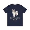 Papillon Dad Shirt, Vintage Dog Sketch Tee, Dog Dad Gift