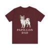 Papillon Dad Shirt, Vintage Dog Sketch Tee, Dog Dad Gift