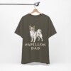 Papillon Dad Shirt, Vintage Dog Sketch Tee, Dog Dad Gift