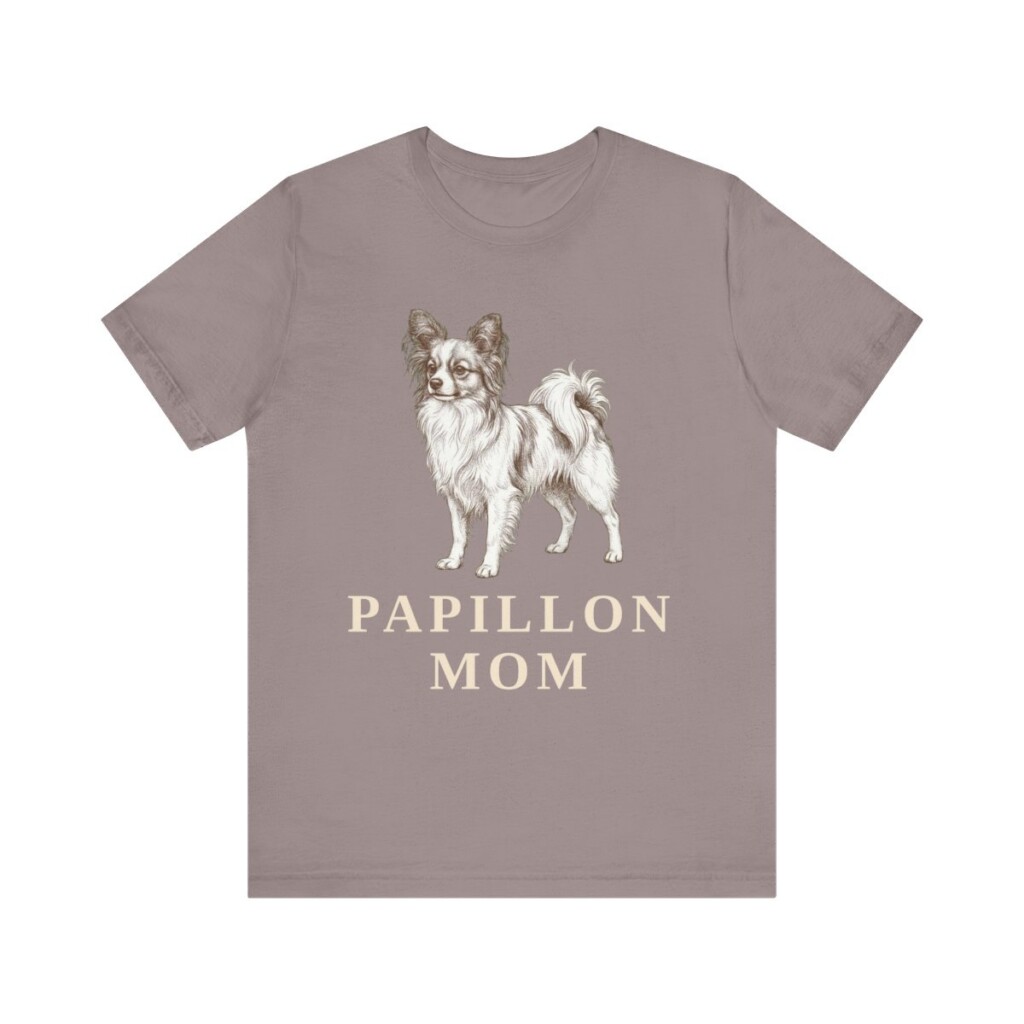 Papillon Mom Shirt, Vintage Dog Sketch Tee, Dog Mom Gift