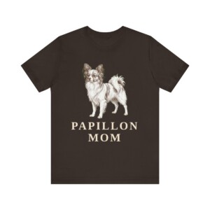 Papillon Mom Shirt, Vintage Dog Sketch Tee, Dog Mom Gift