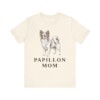 Papillon Mom Shirt, Vintage Dog Sketch Tee, Dog Mom Gift