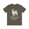 Papillon Mom Shirt, Vintage Dog Sketch Tee, Dog Mom Gift