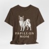 Papillon Mom Shirt, Vintage Dog Sketch Tee, Dog Mom Gift