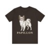 Papillon Lover Shirt, Vintage Dog Sketch Tee, Dog Lover Gift