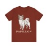 Papillon Lover Shirt, Vintage Dog Sketch Tee, Dog Lover Gift