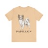 Papillon Lover Shirt, Vintage Dog Sketch Tee, Dog Lover Gift