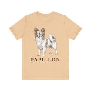 Papillon Lover Shirt, Vintage Dog Sketch Tee, Dog Lover Gift