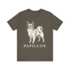 Papillon Lover Shirt, Vintage Dog Sketch Tee, Dog Lover Gift