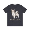 Papillon Lover Shirt, Vintage Dog Sketch Tee, Dog Lover Gift