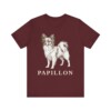 Papillon Lover Shirt, Vintage Dog Sketch Tee, Dog Lover Gift