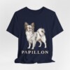 Papillon Lover Shirt, Vintage Dog Sketch Tee, Dog Lover Gift