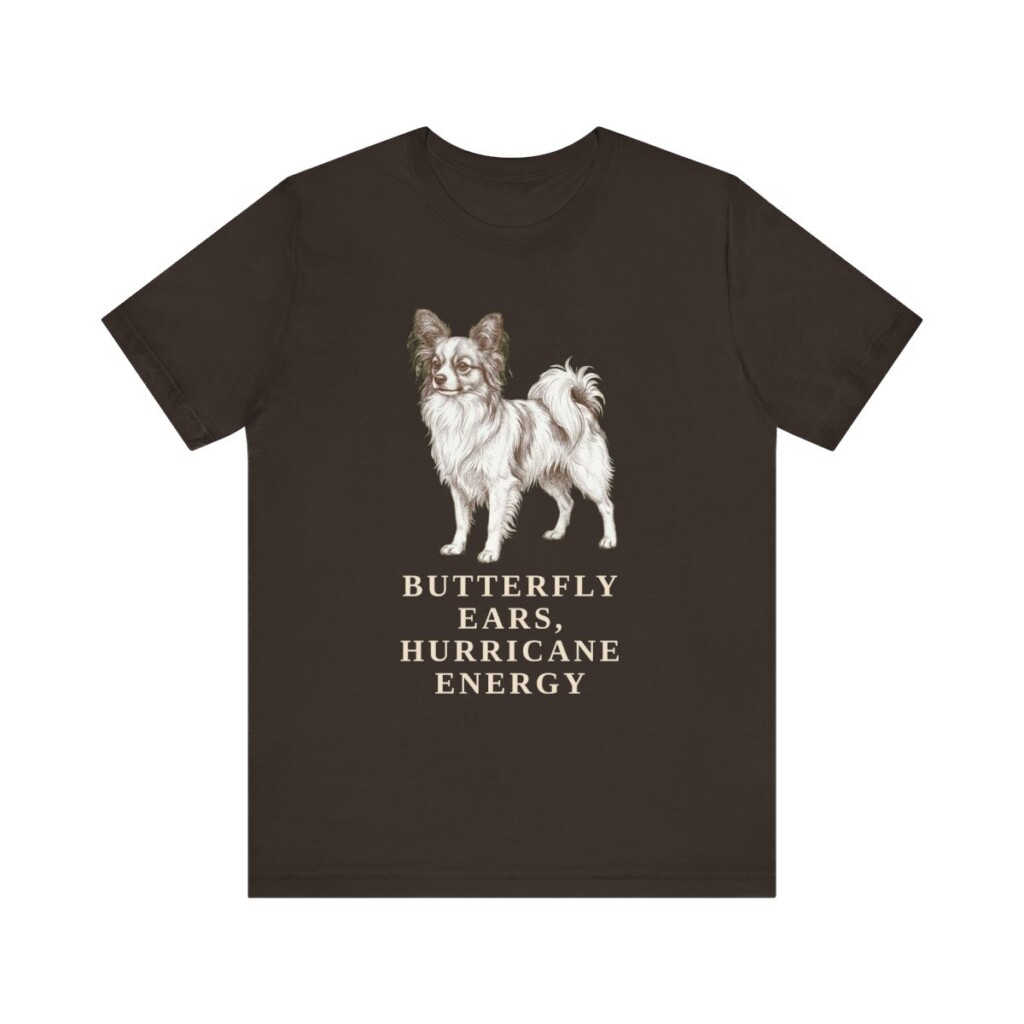 Papillon Humor Shirt, Vintage Dog Sketch Tee, Dog Humor Gift