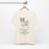 Papillon Humor Shirt, Vintage Dog Sketch Tee, Dog Humor Gift