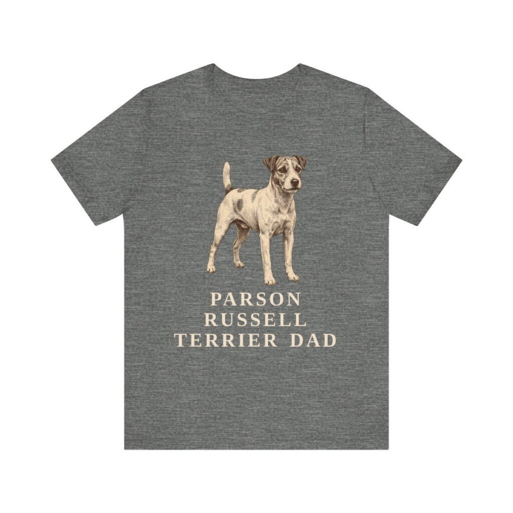 Parson Russell Terrier Dad Shirt, Vintage Dog Sketch Tee, Dog Dad Gift Parson Russell Terrier Dad Shirt, Vintage Dog Sketch Tee, Dog Dad Gift