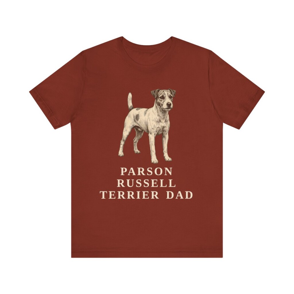 Parson Russell Terrier Dad Shirt, Vintage Dog Sketch Tee, Dog Dad Gift Parson Russell Terrier Dad Shirt, Vintage Dog Sketch Tee, Dog Dad Gift