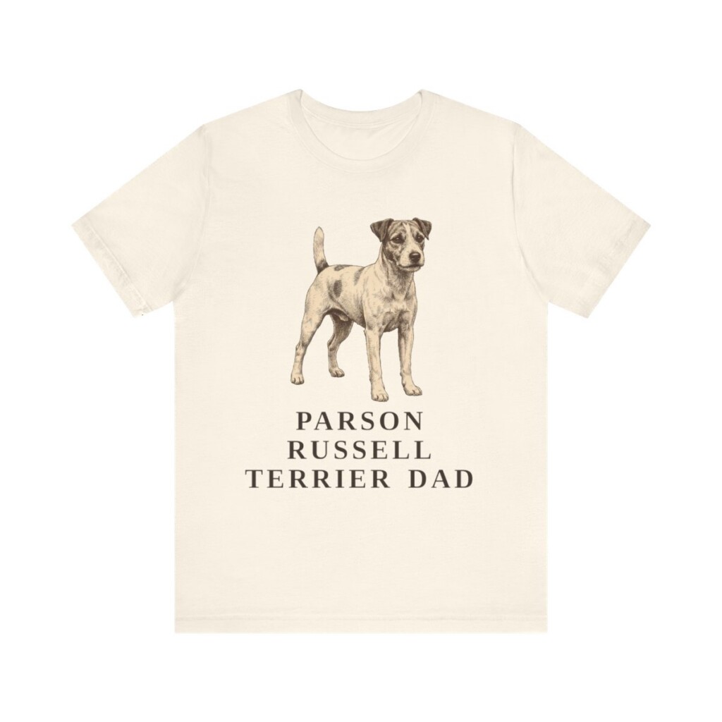 Parson Russell Terrier Dad Shirt, Vintage Dog Sketch Tee, Dog Dad Gift Parson Russell Terrier Dad Shirt, Vintage Dog Sketch Tee, Dog Dad Gift