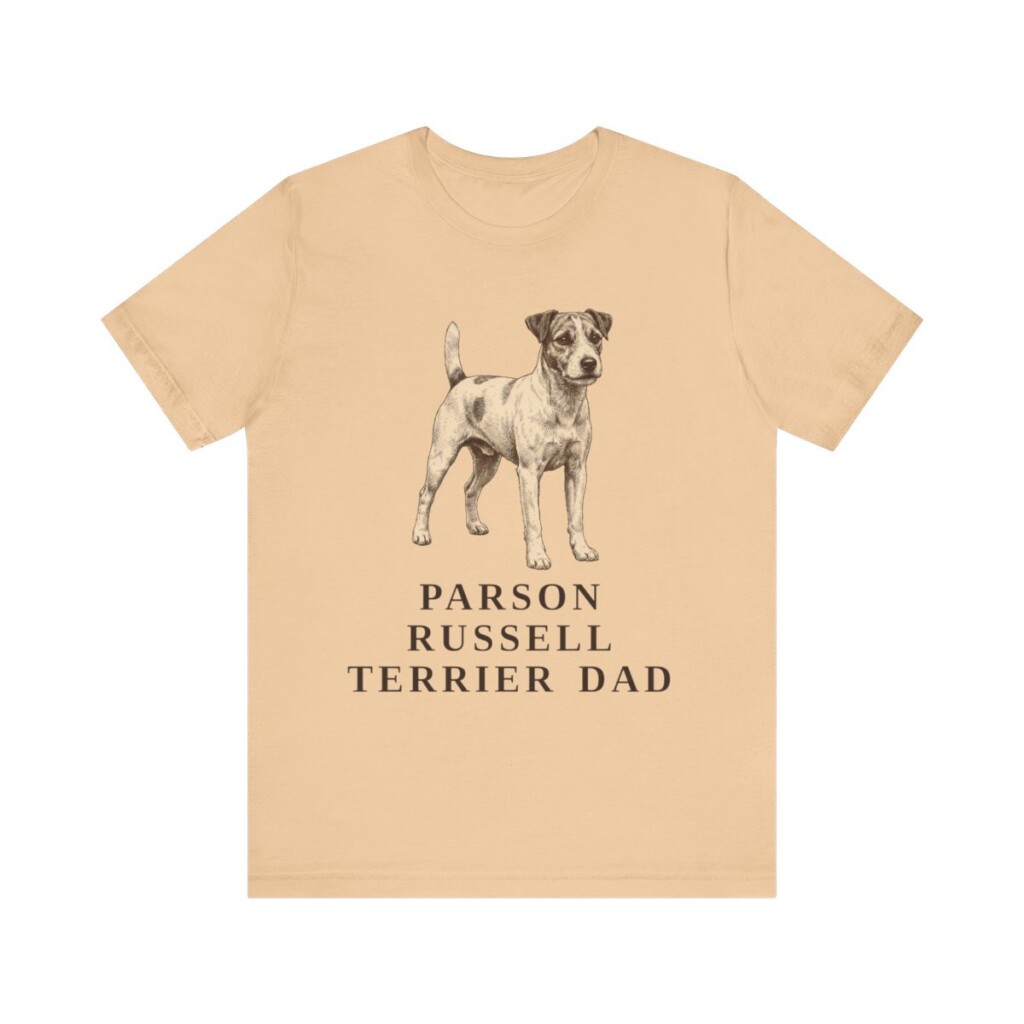 Parson Russell Terrier Dad Shirt, Vintage Dog Sketch Tee, Dog Dad Gift Parson Russell Terrier Dad Shirt, Vintage Dog Sketch Tee, Dog Dad Gift