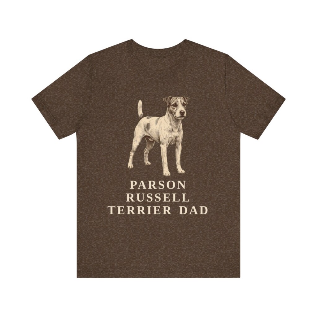 Parson Russell Terrier Dad Shirt, Vintage Dog Sketch Tee, Dog Dad Gift Parson Russell Terrier Dad Shirt, Vintage Dog Sketch Tee, Dog Dad Gift