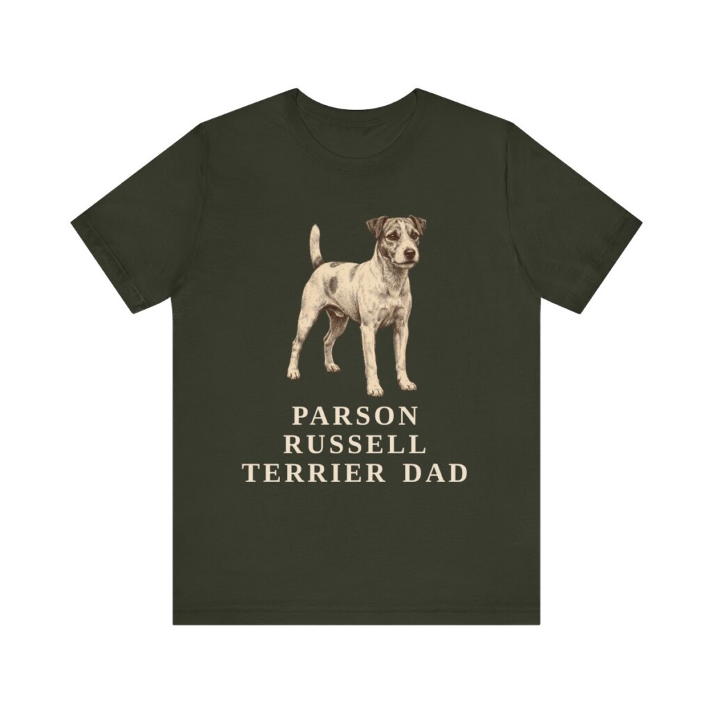 Parson Russell Terrier Dad Shirt, Vintage Dog Sketch Tee, Dog Dad Gift Parson Russell Terrier Dad Shirt, Vintage Dog Sketch Tee, Dog Dad Gift