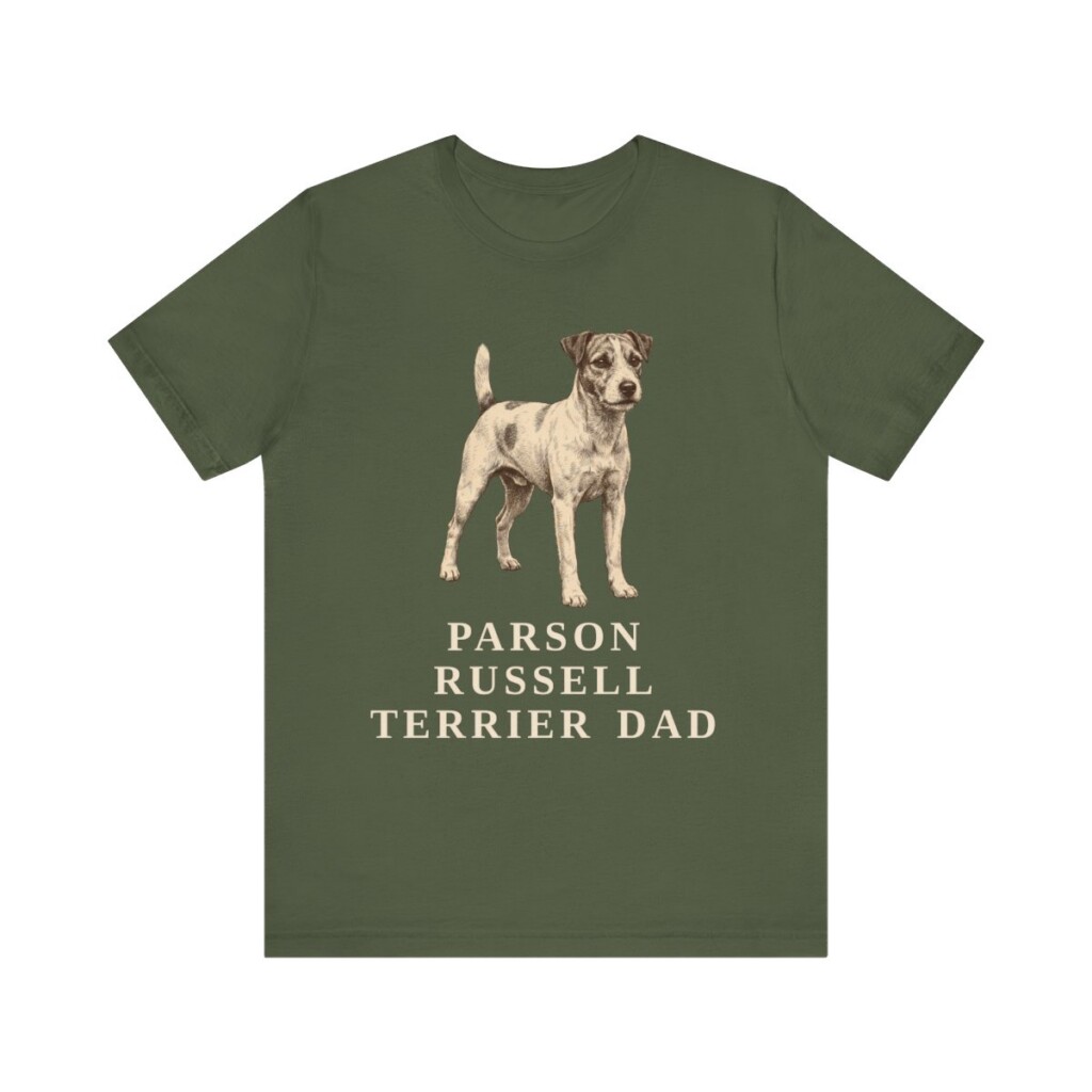 Parson Russell Terrier Dad Shirt, Vintage Dog Sketch Tee, Dog Dad Gift Parson Russell Terrier Dad Shirt, Vintage Dog Sketch Tee, Dog Dad Gift