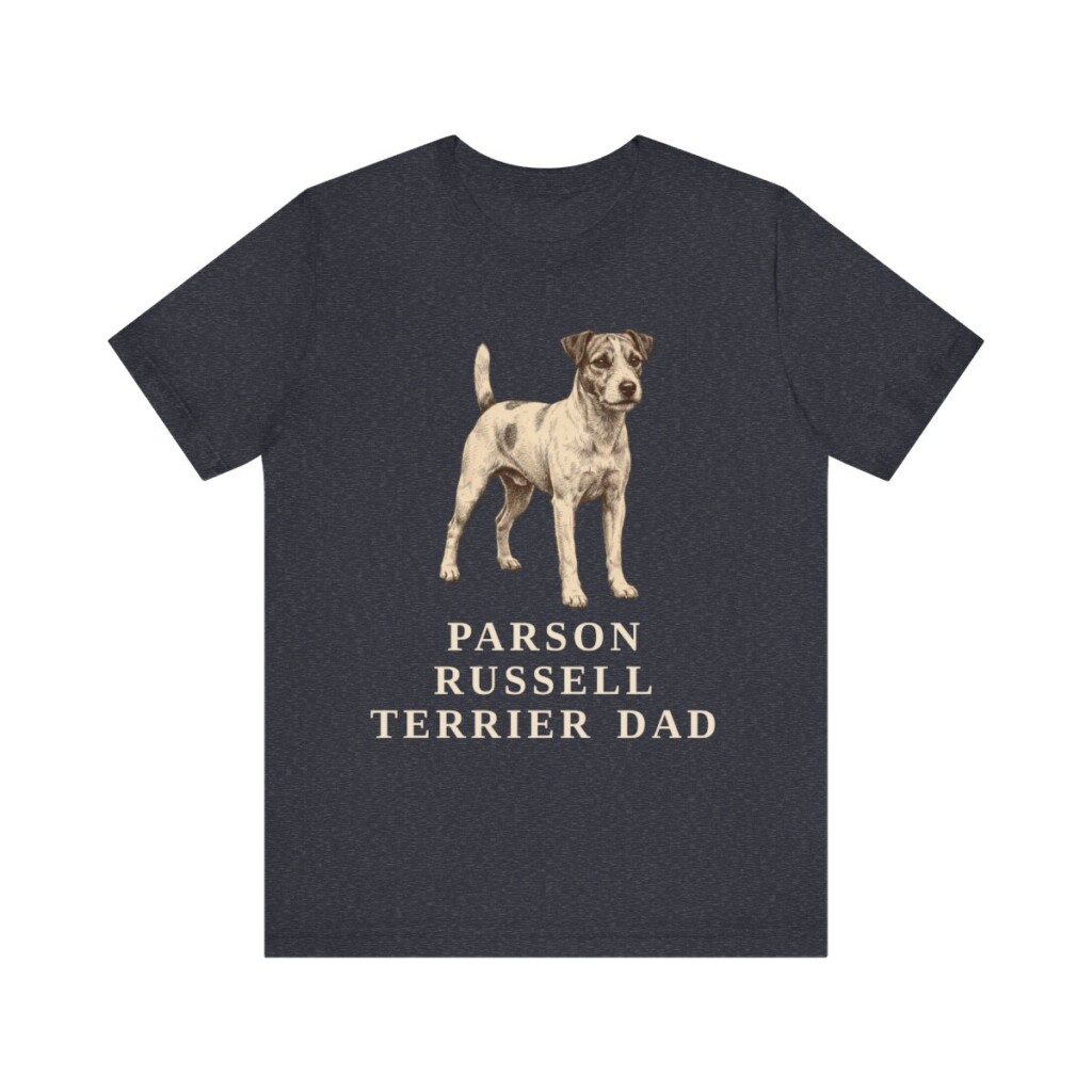 Parson Russell Terrier Dad Shirt, Vintage Dog Sketch Tee, Dog Dad Gift Parson Russell Terrier Dad Shirt, Vintage Dog Sketch Tee, Dog Dad Gift