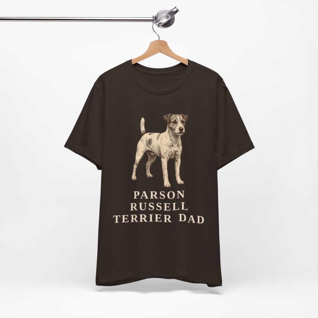 Parson Russell Terrier Dad Shirt, Vintage Dog Sketch Tee, Dog Dad Gift Parson Russell Terrier Dad Shirt, Vintage Dog Sketch Tee, Dog Dad Gift