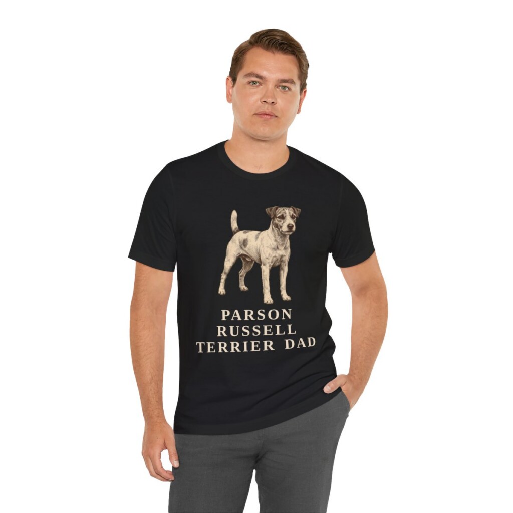 Parson Russell Terrier Dad Shirt, Vintage Dog Sketch Tee, Dog Dad Gift Parson Russell Terrier Dad Shirt, Vintage Dog Sketch Tee, Dog Dad Gift