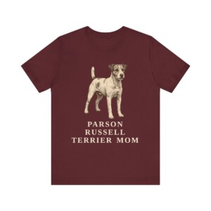 Parson Russell Terrier Mom Shirt, Vintage Dog Sketch Tee, Dog Mom Gift
