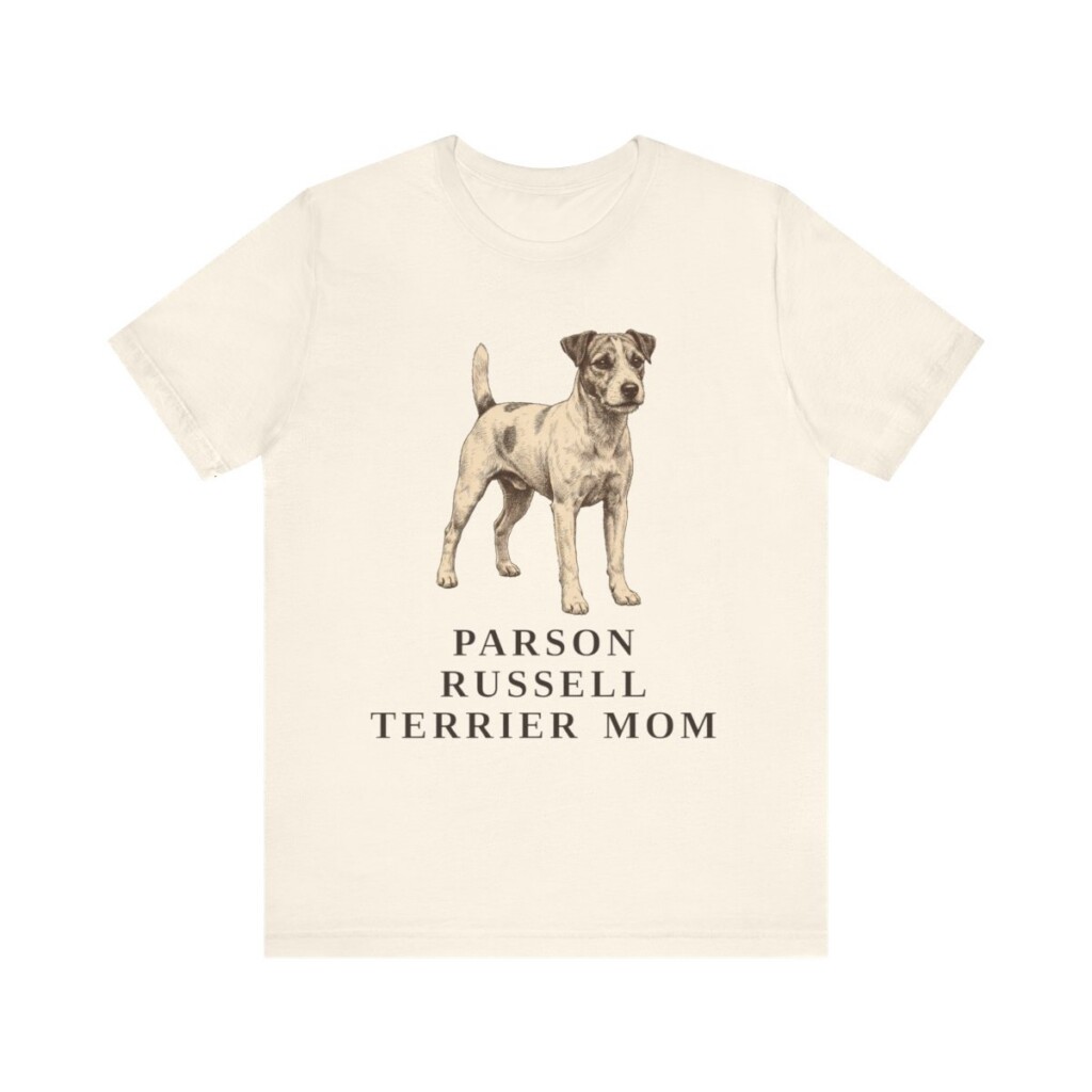 Parson Russell Terrier Mom Shirt, Vintage Dog Sketch Tee, Dog Mom Gift