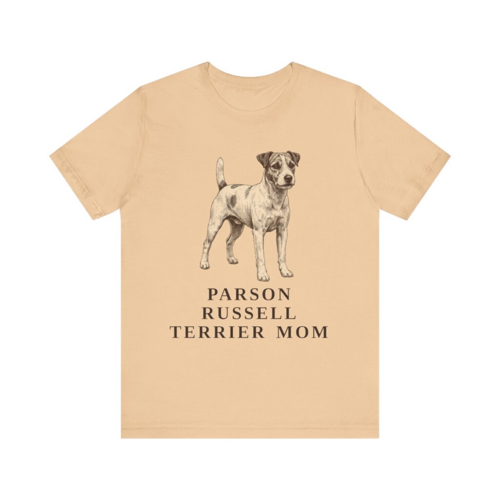 Parson Russell Terrier Mom Shirt, Vintage Dog Sketch Tee, Dog Mom Gift
