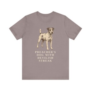Parson Russell Terrier Humor Shirt, Vintage Dog Sketch Tee, Dog Humor Gift