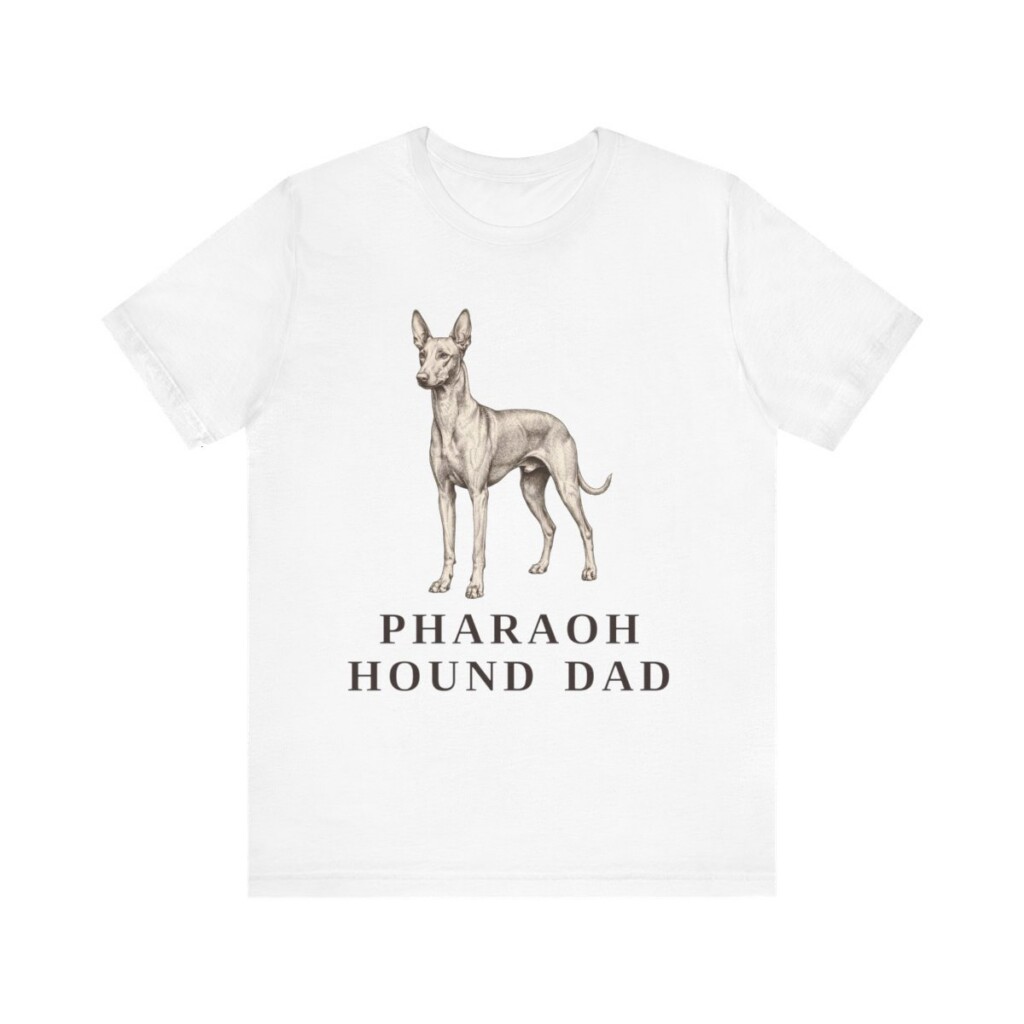 Pharaoh Hound Dad Shirt, Vintage Dog Sketch Tee, Dog Dad Gift