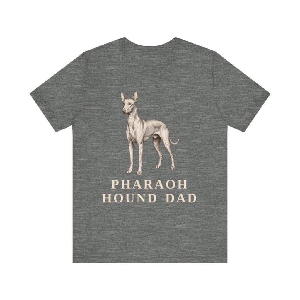 Pharaoh Hound Dad Shirt, Vintage Dog Sketch Tee, Dog Dad Gift