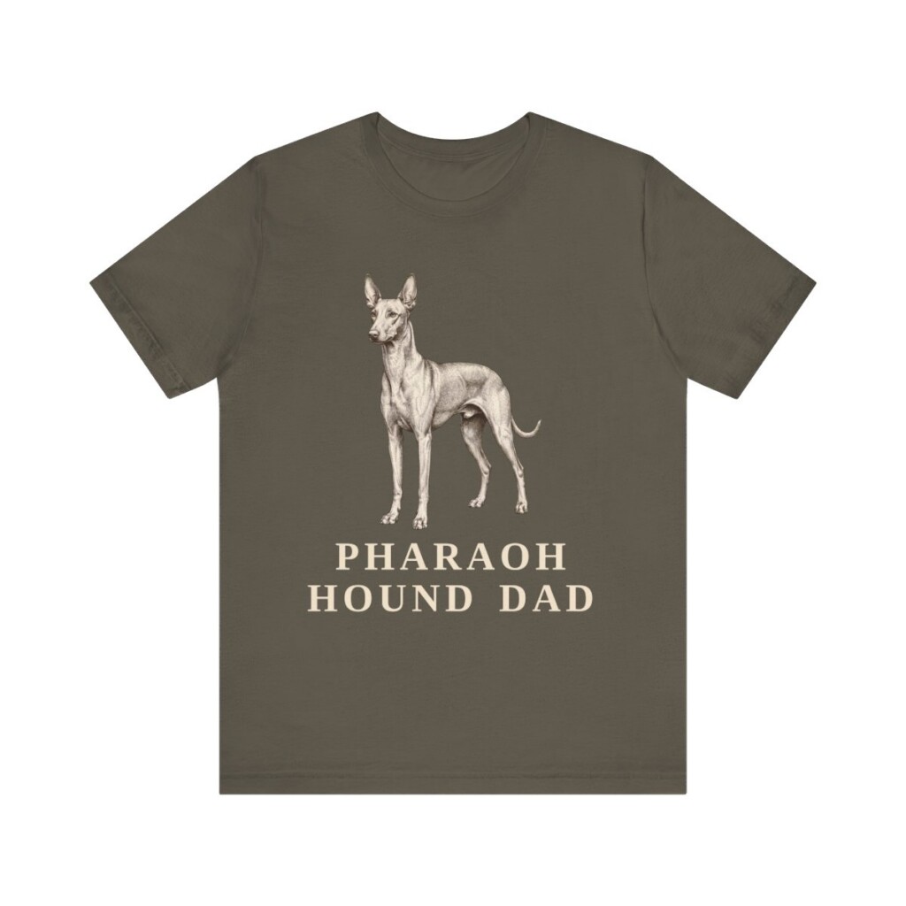 Pharaoh Hound Dad Shirt, Vintage Dog Sketch Tee, Dog Dad Gift