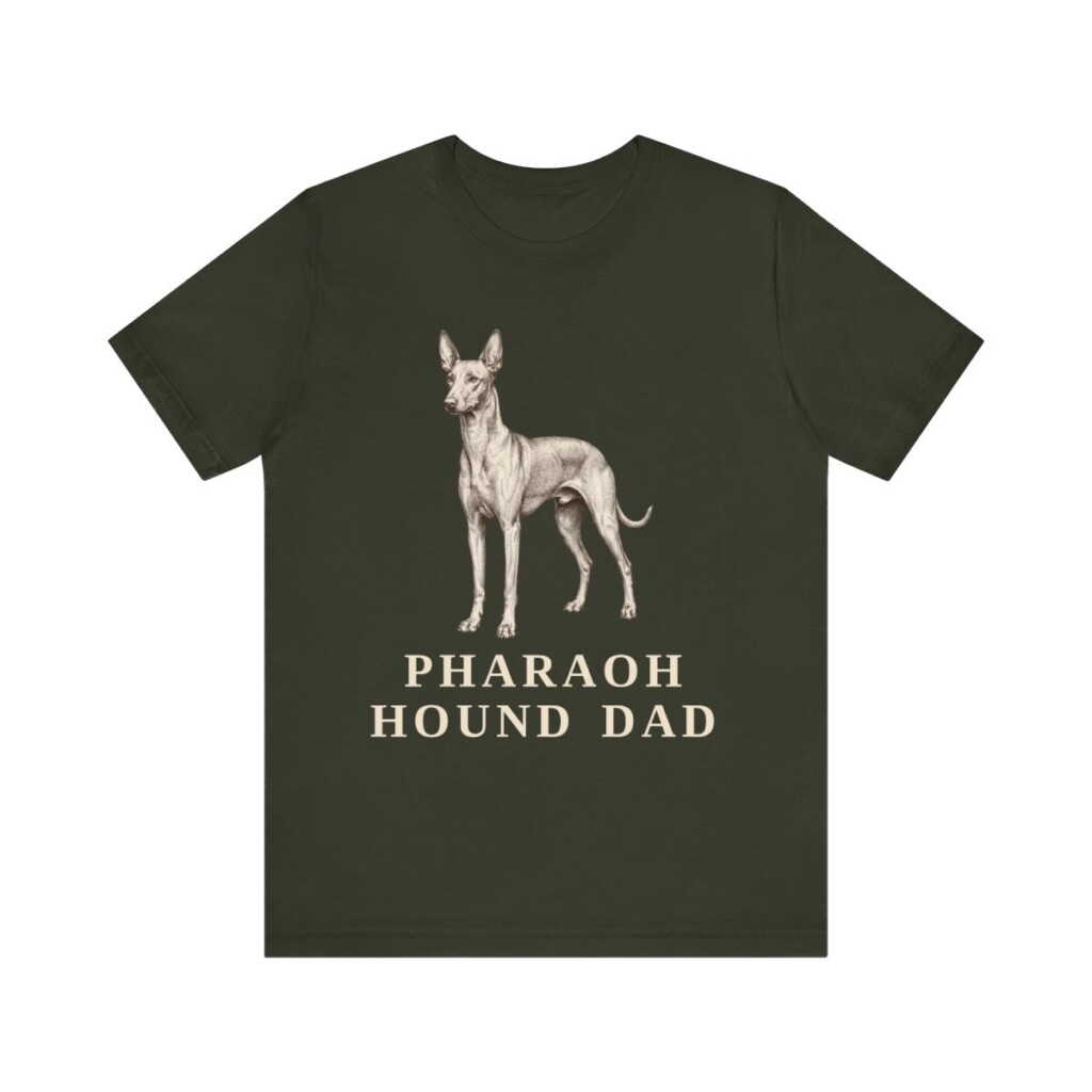 Pharaoh Hound Dad Shirt, Vintage Dog Sketch Tee, Dog Dad Gift